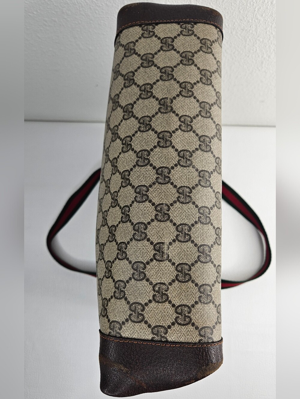 Authentic Gucci Vintage GG Supreme Sherry Line Tote GG Supreme Monogram Bag - Picture 8 of 12